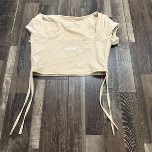 Full Send Women's Tan Crop Top